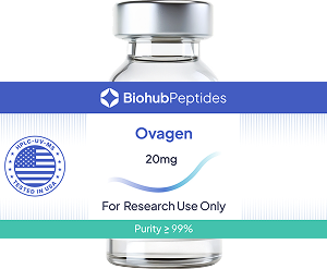 a vial of ovagen 20mg