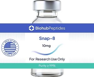 a vial of Snap-8 5mg