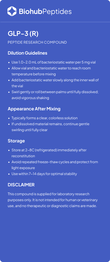 an info card for GLP-3 _R