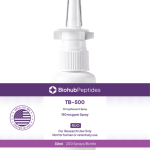 a liquid vial of TB-500 - 30mg